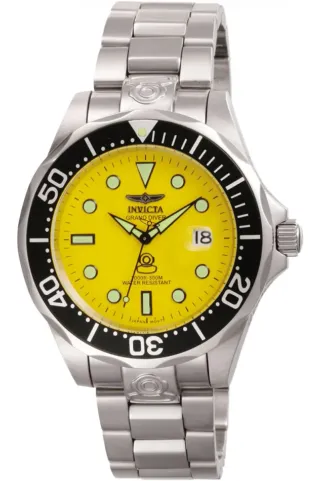 Invicta Grand Diver 3048 Reloj Amarillo y Plateado