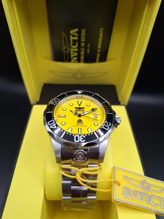 Invicta Grand Diver 3048 Reloj Amarillo y Plateado