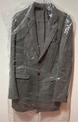 Cappotto uomo spigato grigio taglia 48/50