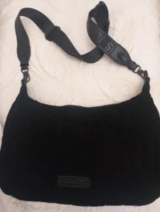 Bolso de pana negro Lois jeans