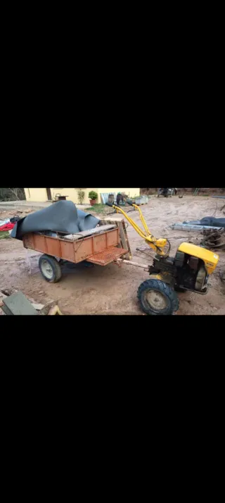 Multicultor diésel completo con remolque