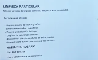 Servicio de limpieza a domicilio