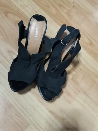 Tacones Bershka Negros