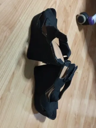 Tacones Bershka Negros