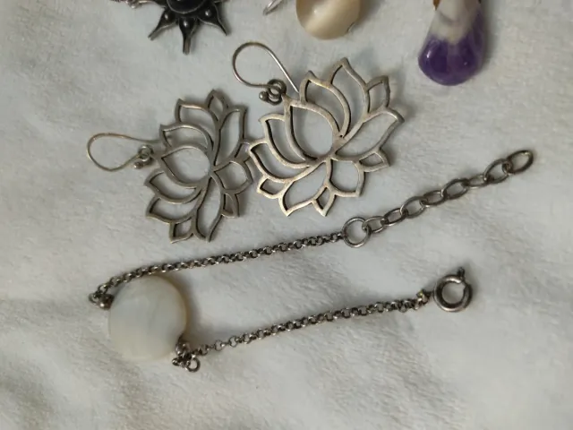 Lote de bijuterias antigas: lotes de brincos e pulseiras