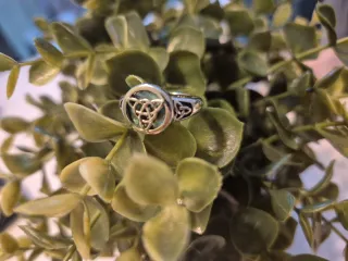 Anillo Plata 925 Nudo Triqueta Talla 7.