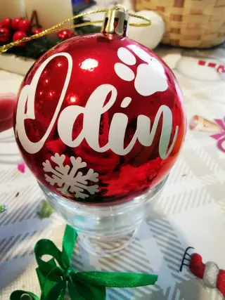 Esfera Navideña Personalizada