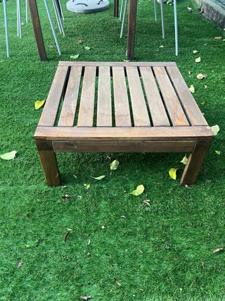 Mesa y 4 Sillas Jardín más mesita Baja ybanco