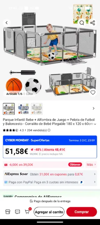 Parque infantil para bebés