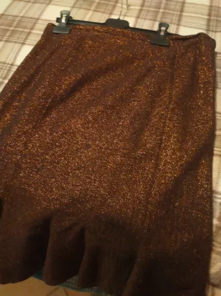 Gonna donna rame luccicoso Tg. M