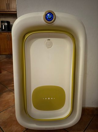 Bañera plegable con termómetro