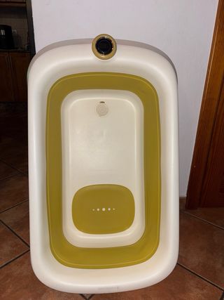 Bañera plegable con termómetro