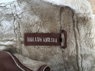 Chaqueta Cuero Freaky Nation Marrón