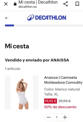 Camiseta ANAISSA Moldeadora de Mujer