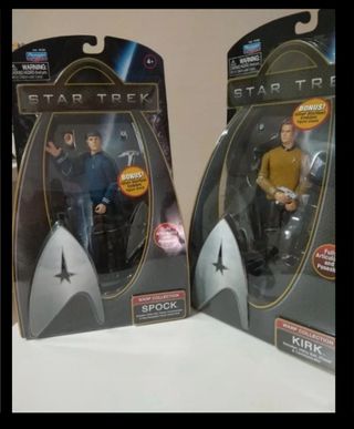 Figuras Star Trek Warp Collection Spock y Kirk