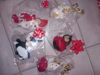 Set 5 Decorazioni Natalizie Fatte a Mano