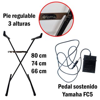 Teclado Piano Electrónico Yamaha PSR-E413 + pie, f