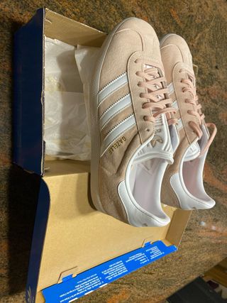 Zapatillas Adidas Gazelle Mujer Rosa Palo