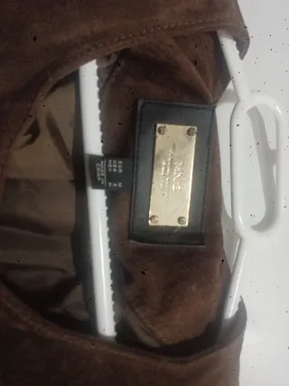 Chaqueta Mango Piel Marrón Talla M