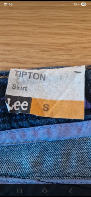 Falda vaquera elástica De cintura mide 40