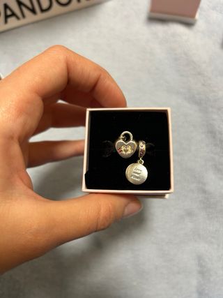 Pandora Set 2 Charms Mickey y Minnie Corazón