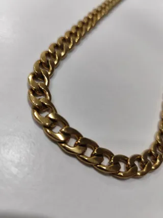 Cadena Cubana Imitación Oro 18k