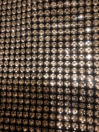 Borsetta strass argento