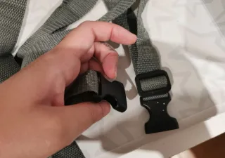 Trona portátil para silla gris