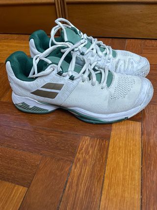 Zapatillas Babolat Blancas y Verdes