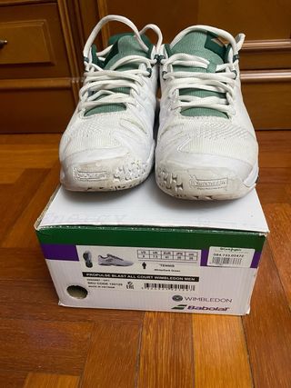 Zapatillas Babolat Blancas y Verdes