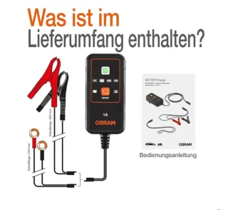 Cargador Batería Coche OSRAM 6V/12V 1A