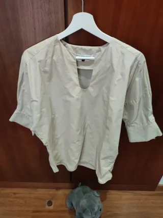 Camisa Adolfo Dominguez Beige talla 40