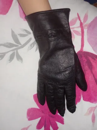 Guanti vintage vera pelle