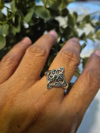 Anillo Nudo de Bruja Plata 925