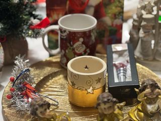 Set Regalo Natale Ceramica Multicolore