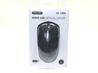 Ratón USB Maxam SB-1000 Negro
