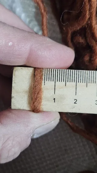 Lote ovillos madejas lana marrón 400g ganchillo r