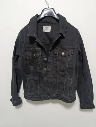 Cazadora vaquera Bershka negra Talla xl