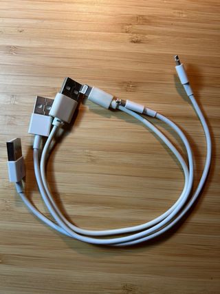 3 Cables iPhone Carga USB a Lightning