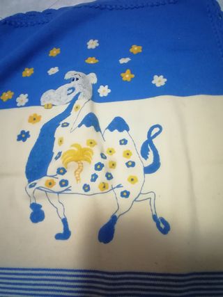 Copertina scialle lana culla