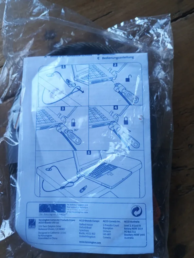 Cavo antifurto per portatile