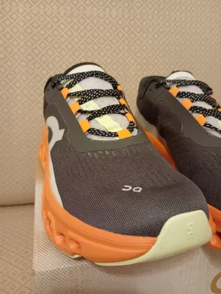 Scarpe On Running Cloumonster Grigio Arancione