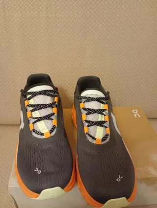 Scarpe On Running Cloumonster Grigio Arancione