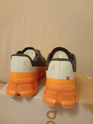 Scarpe On Running Cloumonster Grigio Arancione