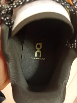 Scarpe On Running Cloumonster Grigio Arancione