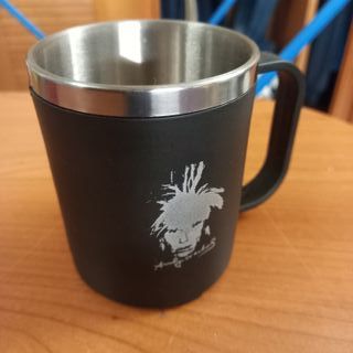 Tazza Andy Warhol Nera Alluminio