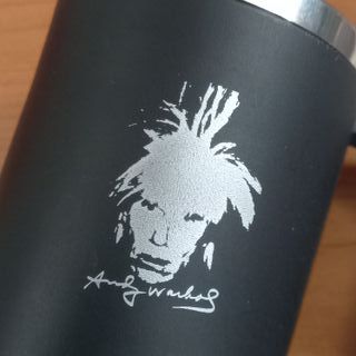 Tazza Andy Warhol Nera Alluminio