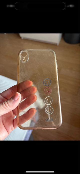 Custodia iPhone XR con design occhi