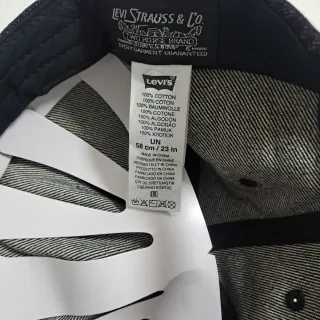 Berretto in Jeans Levi's Taglia Unica Nero