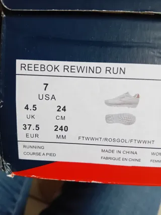 Scarpe Reebok bianche e oro